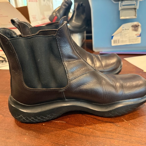 Prada Dark Brown Men's Ankle Boots - Picture 1 of 5